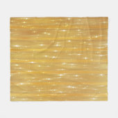 Helder abstract goud met glitter fleece deken (Voorkant (Horizontaal))