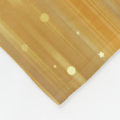 Helder abstract goud met glitter fleece deken (Hoek)