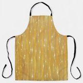 Helder abstract goud met glitter schort (Voorkant)