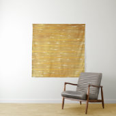 Helder abstract goud met glitter wandkleed (In Situ (horizontaal))