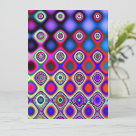 Helder Abstract Kaart (Staand voorkant)