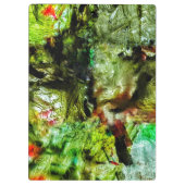 Helder abstract klembord, Gele abstracte kleur Klembord (Achterkant)