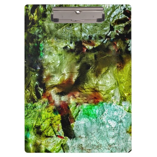 Helder abstract klembord, Gele abstracte kleur Klembord (Voorkant)