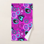 Helder, abstract, magenta bad handdoek (Handdoek)