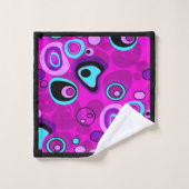 Helder, abstract, magenta bad handdoek (Wasdoekje)