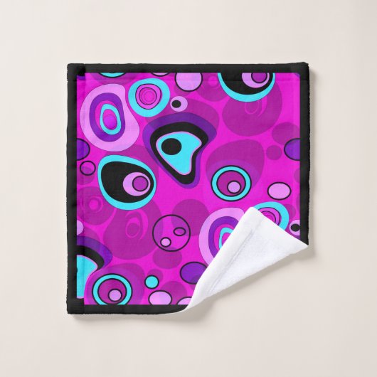 Helder, abstract, magenta bad handdoek (Wasdoekje)