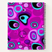 Helder, abstract, magenta notitieboek (Achterkant)
