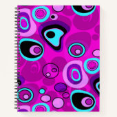 Helder, abstract, magenta notitieboek (Voorkant)