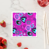 Helder, abstract, magenta servet (Insitu)