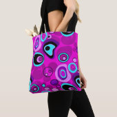 Helder, abstract, magenta tote bag (Dichtbij)