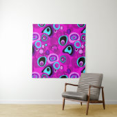 Helder, abstract, magenta wandkleed (In Situ (horizontaal))