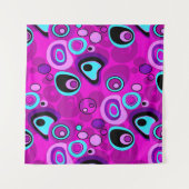 Helder, abstract, magenta wandkleed (Voorkant)