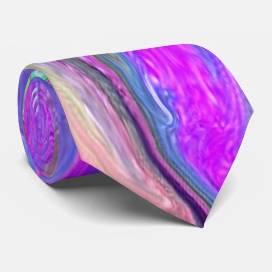 Helder Abstract Mannen Stropdas met dubbele kleure (Opgerold)