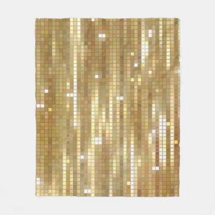 Helder abstract mozaïek gouden achtergrond met gla fleece deken