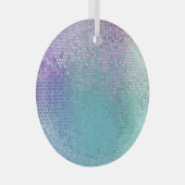 Helder Abstract Mozaïek Veelkleurige Glans Glas Ornament (Voorkant Rechts)