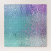 Helder Abstract Mozaïek Veelkleurige Glans Legpuzzel (Horizontaal)