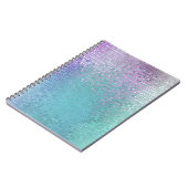 Helder Abstract Mozaïek Veelkleurige Glans Notitieboek (Linkerzijde)