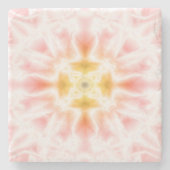 Helder abstract ontwerp stenen onderzetter (Voorkant)