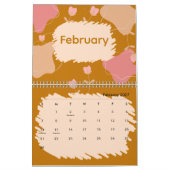 Helder Abstract Pastel Bloemen Kalender (Feb 2027)