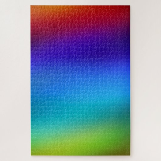 Helder abstract regenboog koel minimalistisch verl legpuzzel (Verticaal)