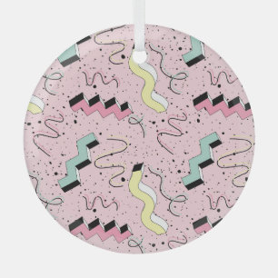 Helder abstract retro, naadloos patroon. glas ornament