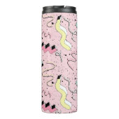 Helder abstract retro, naadloos patroon. thermosbeker (Achterkant)