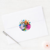 Helder Abstract Ronde Sticker (Envelop)