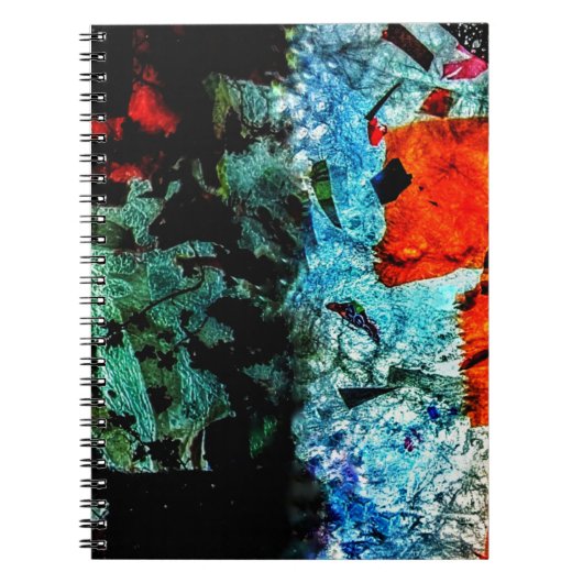 Helder abstract Spiraal Foto Notitieboek, Gewone b Notitieboek (Voorkant)