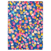 Helder Abstract vierkant vierkant patroon Klembord (Achterkant)