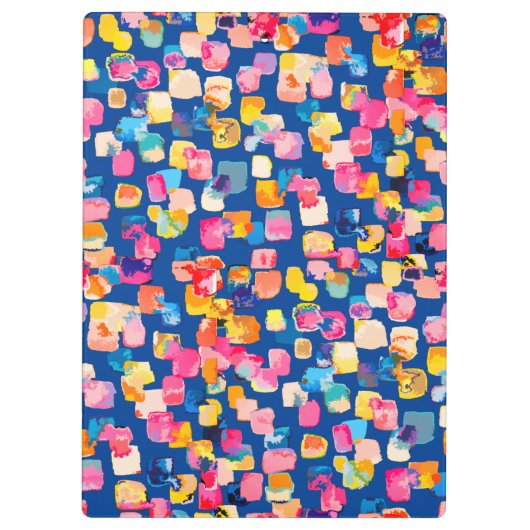 Helder Abstract vierkant vierkant patroon Klembord (Achterkant)