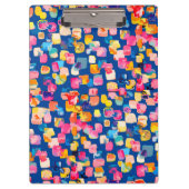 Helder Abstract vierkant vierkant patroon Klembord (Voorkant)