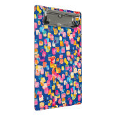 Helder Abstract vierkant vierkant patroon Mini Klembord (Schuin)