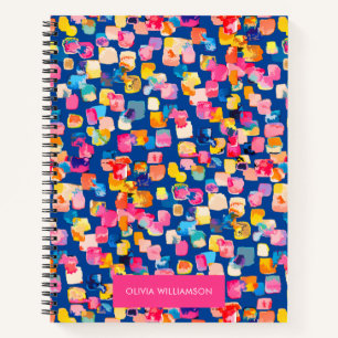 Helder Abstract vierkant vierkant patroon Notitieboek
