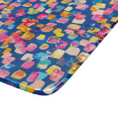 Helder Abstract vierkant vierkant patroon Snijplank (Hoek)