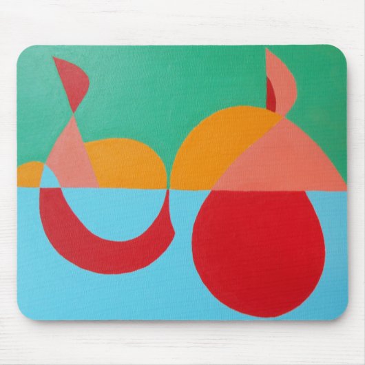 Helder Abstract Vioolsleutel Muismat (Voorkant)