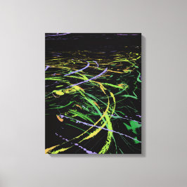Helder Abstracte Golven Canvas Afdruk