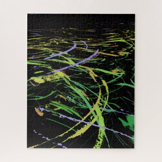 Helder Abstracte Golven Legpuzzel (Verticaal)