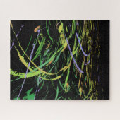 Helder Abstracte Golven Legpuzzel (Horizontaal)