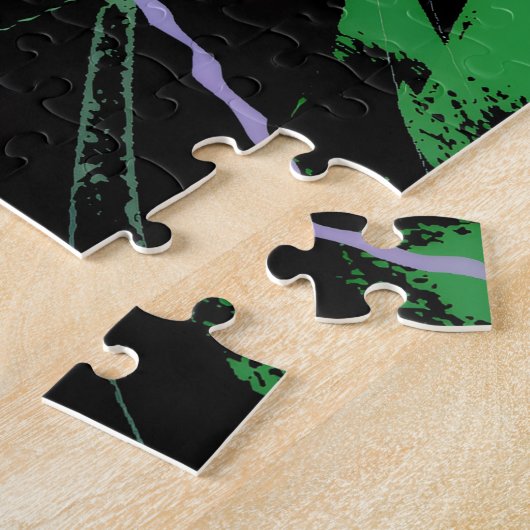 Helder Abstracte Golven Legpuzzel (Zijkant)