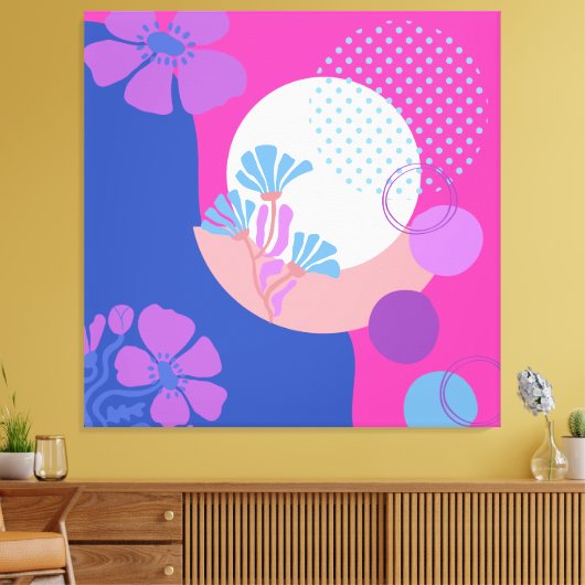 Helder Abstracte kunst Canvas Afdruk (Insitu (Woonkamer))