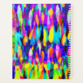 Helder abstracte mix gepersonaliseerd planner (Achterkant)