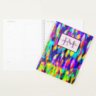 Helder abstracte mix gepersonaliseerd planner