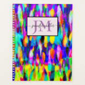Helder abstracte mix gepersonaliseerd planner (Voorkant)