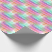 Helder Abstracte Neon Rainbow kleurrijke meid Cadeaupapier (Hoek)