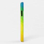 Helder Abstracte regenboogkleurige Ombre Monogram Case-Mate iPhone Case (Achterkant/rechts)