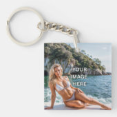 HELDER! 🔑 Acrylaat Sleutelhanger – Voeg Afbeeldin (Voorkant)