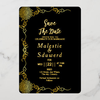 Helder Acrylaat Trouw Luxe Save the Date Folie Uitnodiging