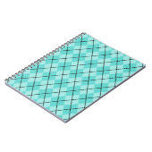 Helder Aqua Argyle Notitieboek (Linkerzijde)
