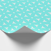 Helder Aqua Blue-ontwerp Cadeaupapier (Hoek)