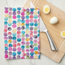Helder Aquarel Abstract – Kleurrijke Keuken Theedoek